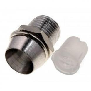 LED Holder 10mm Bezel Metal Chrome