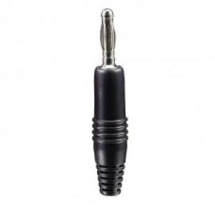 Banana Plug Male 4mm Rubber Black