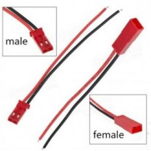 Battery Connector JST Male Female Plugs WCables 