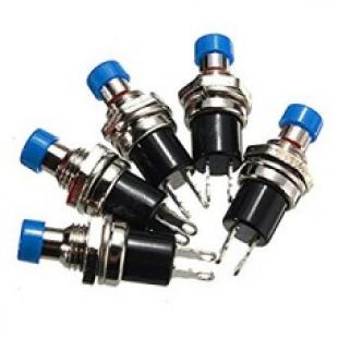 Miniature SPST Moment Push Button Switch Blue