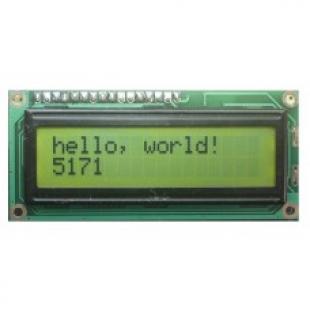 LCD 1602 16 x 2 Line Text Black on Green