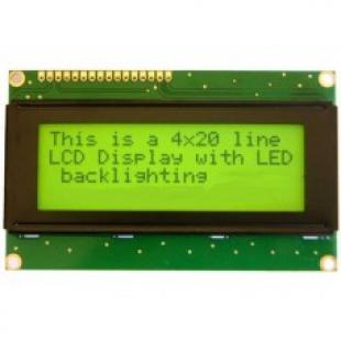 LCD 2004 20 x 4 Line Text Black on Green