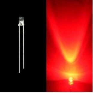 LED 3mm Clear Red