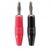 Banana Plug Male 4mm Rubber Red and Black Pair 2