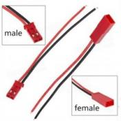 Battery Connector JST Male Female Plugs WCables 