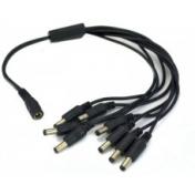 DC Power Male Jack Splitter 8 Output 5.5mm 2.1mm