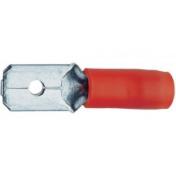 Insulated Male Blade Connector Red 6.3mm