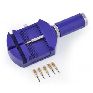 Tool on the adjustment strap at wrist watches