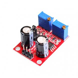 Step motor drive of square wave rectangular wave signal generator with adjustable duty cycle of NE555 pulse frequency