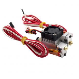 3D printer dual sprinkler e3D metal j-head dual color extrusion head compatible with v5v6 upgraded print head