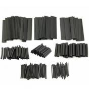 127Pcs Black Glue Weatherproof Heat Shrink Sleeving Tubing Tube Assortment Kit